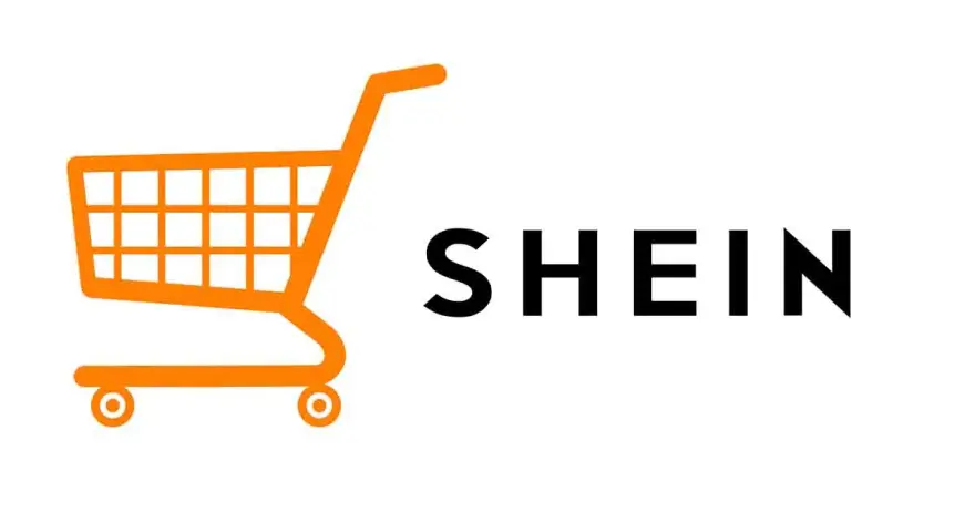 Carrito de compras naranja junto a la palabra SHEIN. ¿Buscas ropa shein petite?