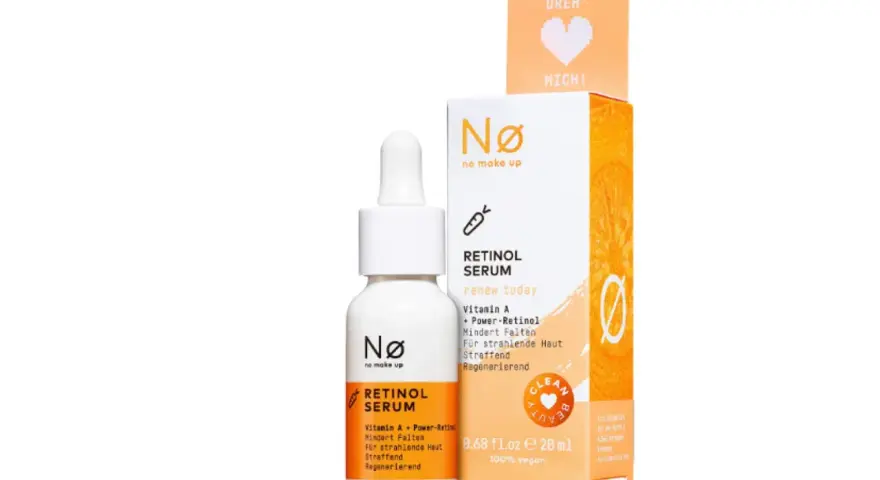 Nø Retinol Serum mit Vitamin A und Power-Retinol für strahlende Haut. Die retinol serum wirkung mindert Falten und regeneriert die Haut.