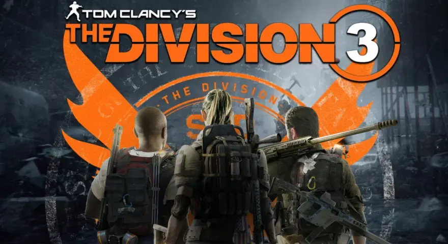Tres agentes de The Division 3, armados y listos para la acción, se preparan para la misión.
