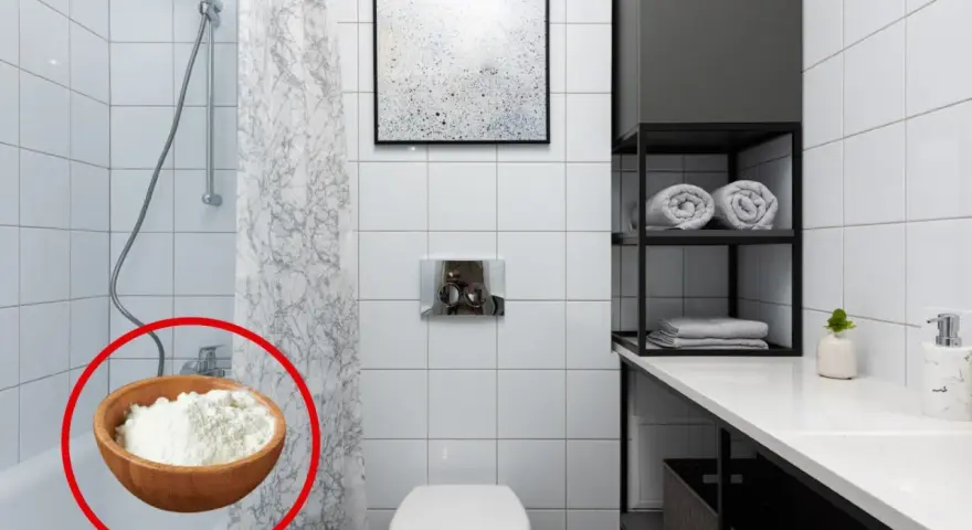 Un baño sin ventilación puede acumular humedad. Descubre cómo sacar la humedad del baño sin ventilación usando bicarbonato de sodio en un recipiente.