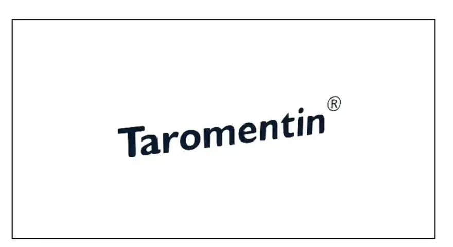 Napis Taromentin z zarejestrowanym znakiem towarowym.