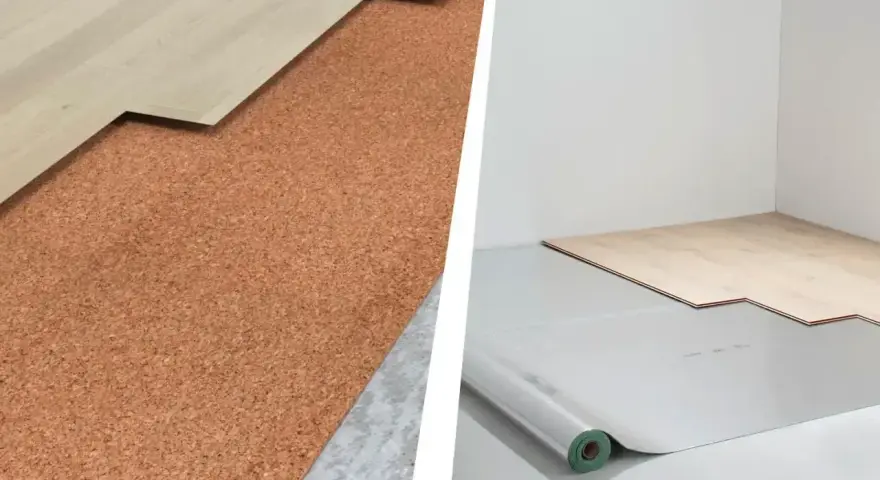 Dwa rodzaje podkładów pod panele winylowe: korek i folia. Wybierz najlepszy podkład pod panele winylowe.