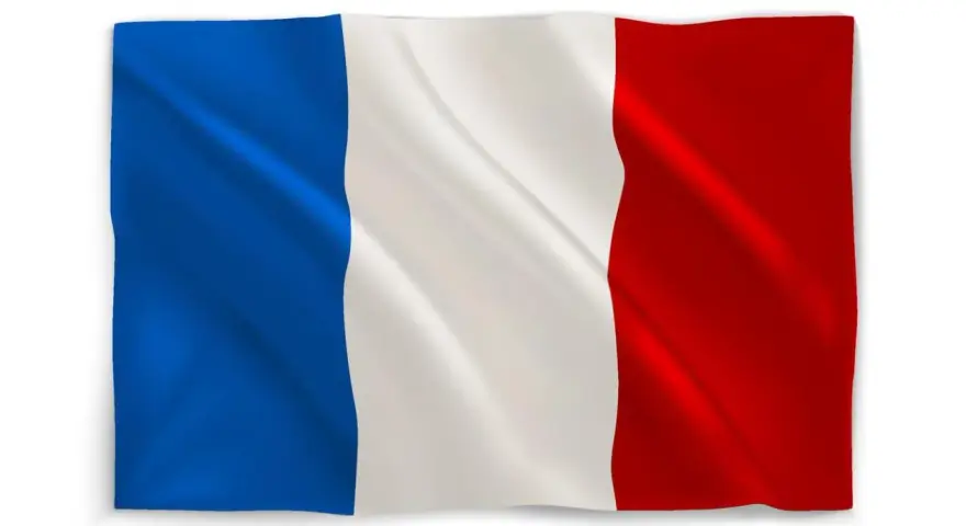 Onda la bandera azul blanco y rojo, símbolo de libertad y orgullo.