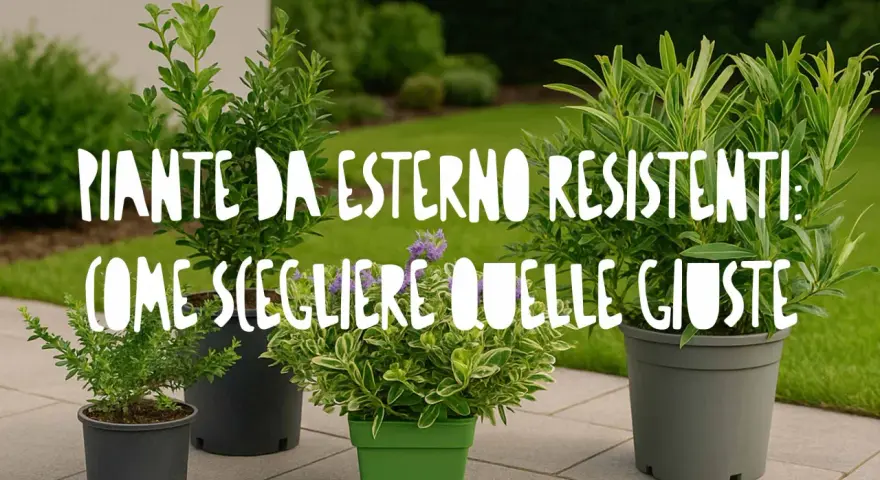 Piante da esterno resistenti: idee per il tuo terrazzo. Scegli le piante giuste per un balcone rigoglioso tutto l'anno.