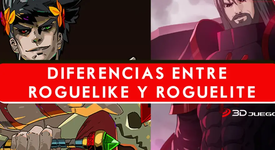 Comparativa visual de personajes de videojuegos, explorando las diferencias entre roguelike y roguelite.