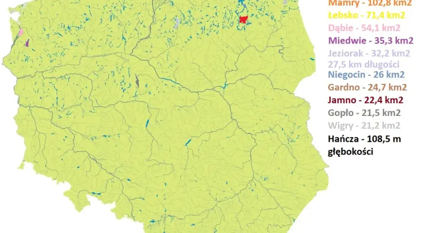 Największe jeziora w Polsce znajdują się w pasie pojezierzy – odkryj ich piękno