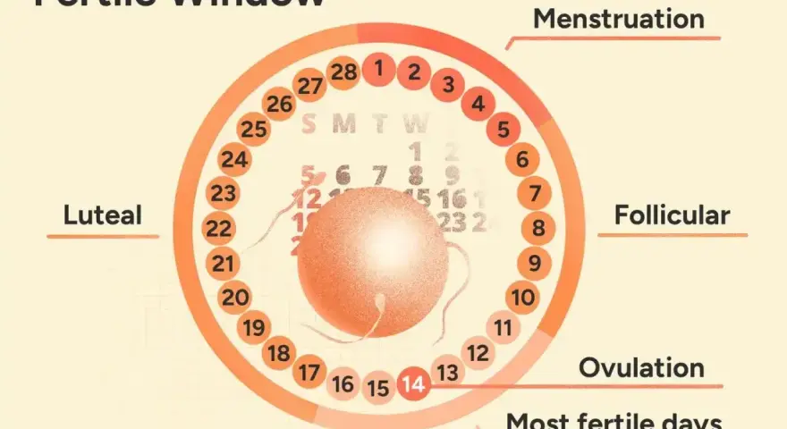 Cykl menstruacyjny: dni płodne po okresie, owulacja i okno płodności.