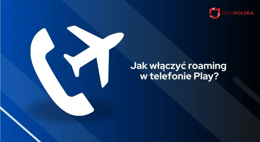 Ikona telefonu i samolotu. Tekst: Jak włączyć roaming w telefonie Play?