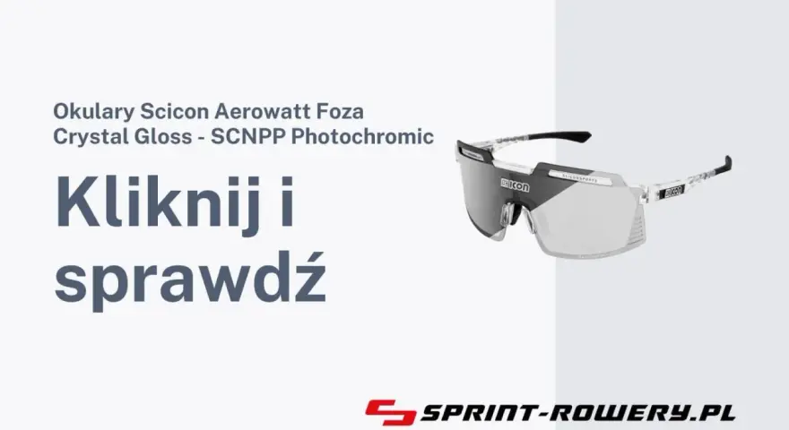 Okulary sportowe Scicon Aerowatt z soczewkami fotochromowymi.