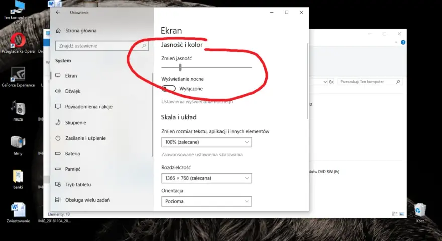 Jak zmniejszyć jasność ekranu w Windows 7 i poprawić komfort pracy
