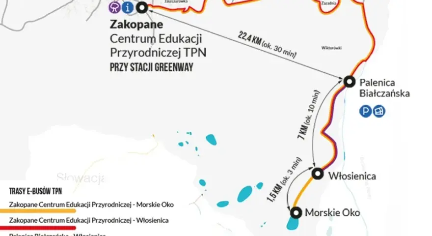 Ile km z Bukowiny Tatrzańskiej do Morskiego Oka? Sprawdź trasę i czas podróży