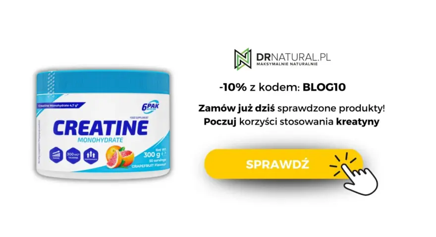 Poczuj korzyści stosowania kreatyny! Opakowanie 6PAK Creatine Monohydrate o smaku grejpfrutowym. Zamów z rabatem!