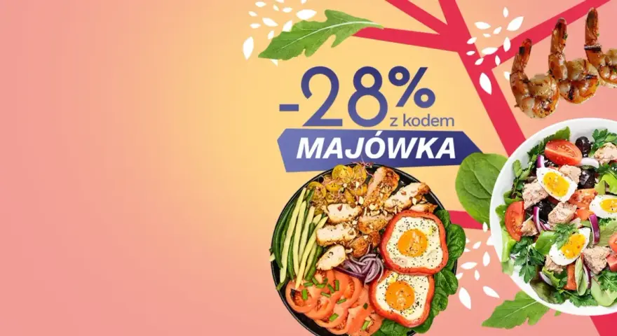 Najlepsza dieta pudełkowa keto w Polsce. Pyszne dania z kurczakiem, jajkami i krewetkami. Zniżka -28% na majówkę!