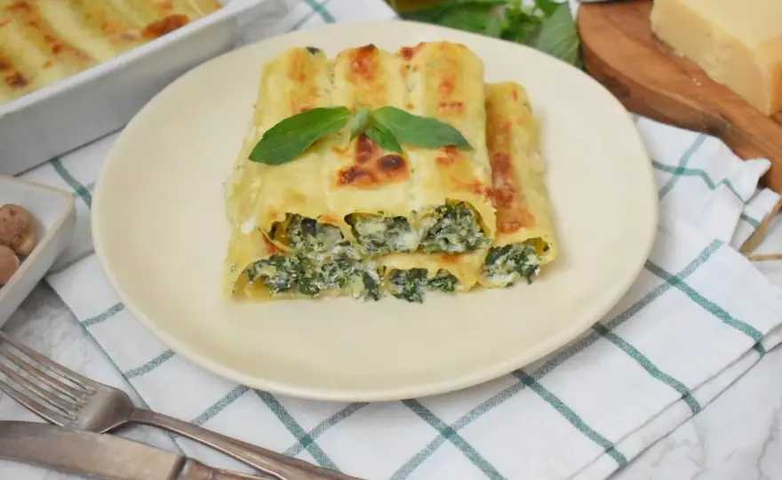 Cannelloni ze szpinakiem i ricottą, które nie wysycha