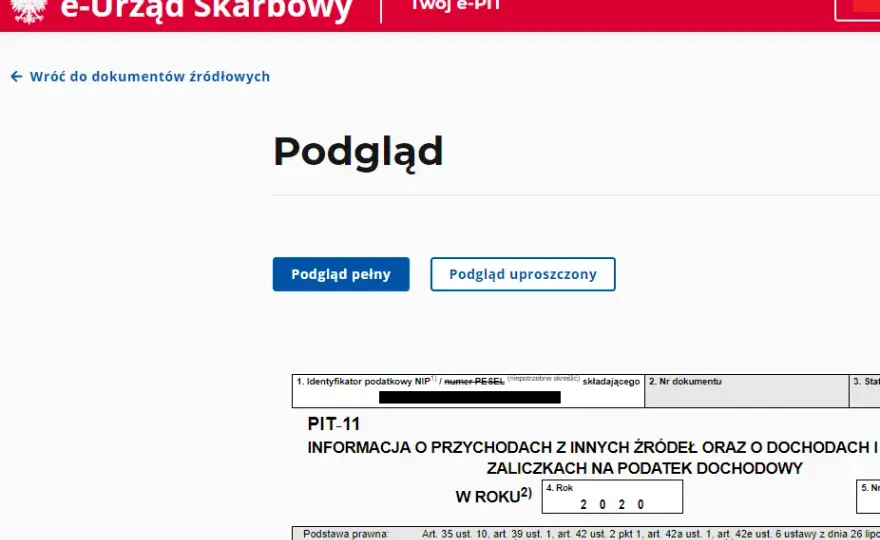Twój e-PIT: Czy urząd skarbowy sam rozliczy Twój PIT-11?