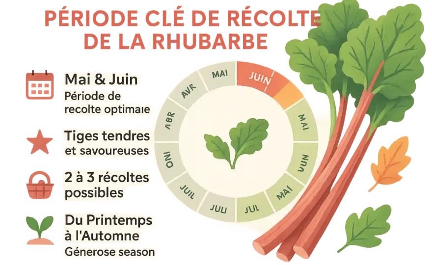 Quand cueillir la rhubarbe sans épuiser le pied ?