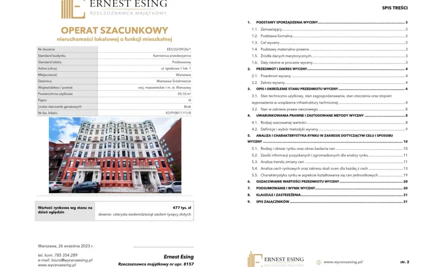 Wycena nieruchomości: Ile kosztuje operat szacunkowy? Pełny kosztorys