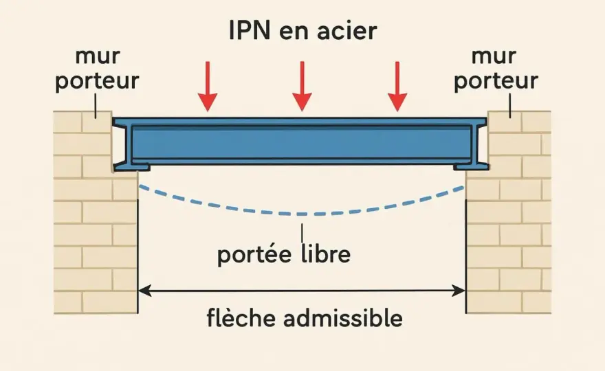 IPN - quelle longueur d’appui prévoir sur un mur porteur ?