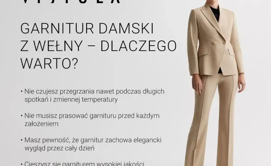 Garnitur z wełny - Klasyka w każdym detalu, na każdą okazję.