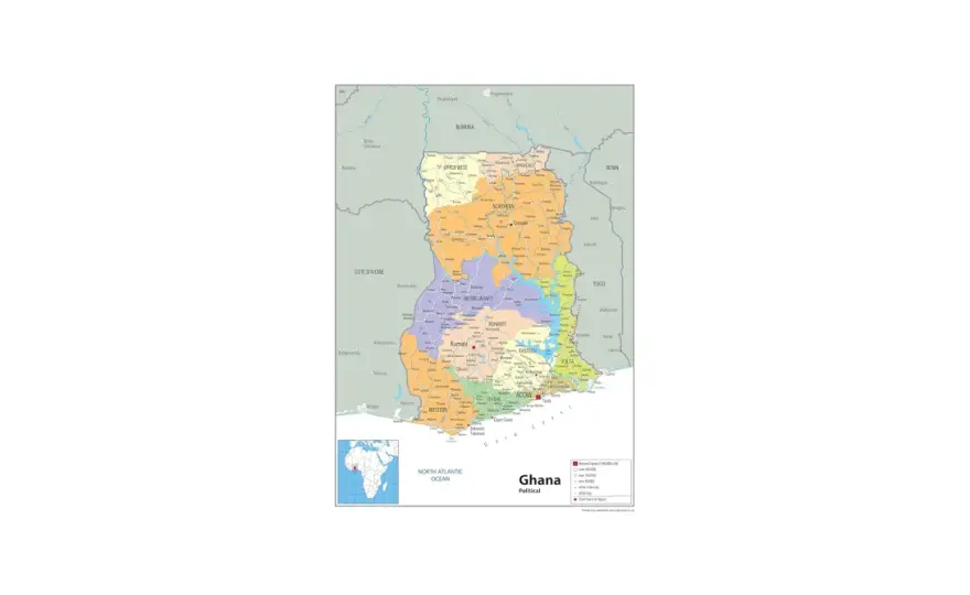 Gdzie leży Ghana? Mapa, granice, klimat - Przewodnik