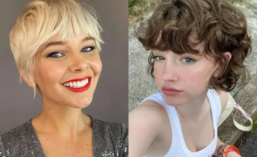 Corte pixie corto con flequillo según tu rostro y tu cabello