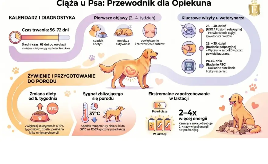 Ciąża u psa - ile trwa i kiedy spodziewać się porodu?