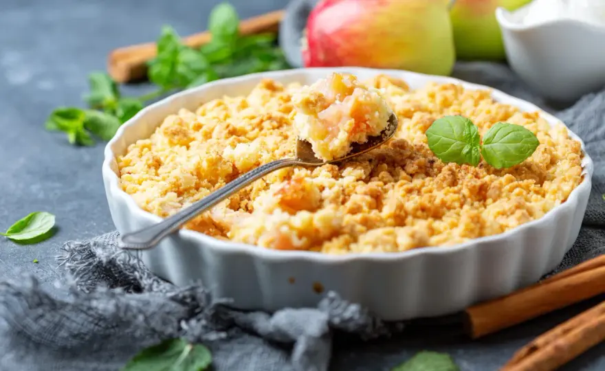 Crumble aux pommes parfait - Le secret d'un croustillant réussi