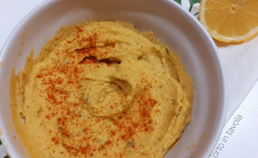 Hummus di ceci senza tahina - ricetta facile e bilanciata