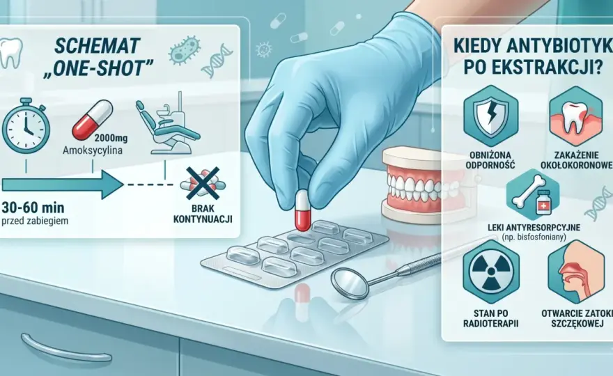 Antybiotyk po ekstrakcji zęba: Kiedy TAK, a kiedy NIE?