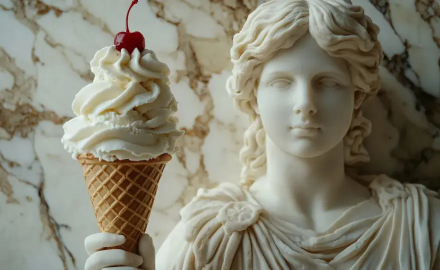 Skąd pochodzą lody? Historia od Persji po wafelek