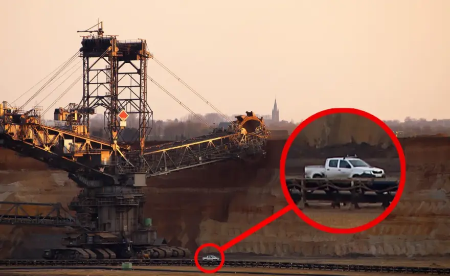 Największa koparka świata - Bagger 293 to ruchoma kopalnia?