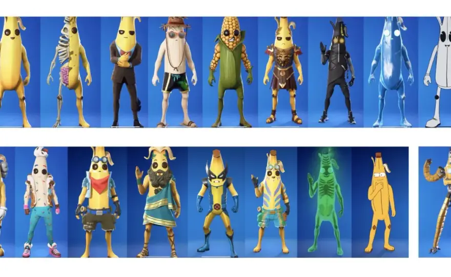 Fortnite banan - Peely i jego warianty. Co warto wiedzieć?