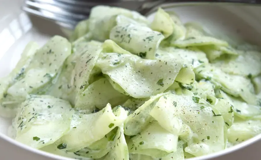 Gurkensalat Rezept - So bleibt er knackig und verwässert nicht
