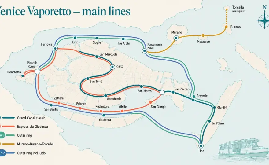 Vaporetto en Venecia - líneas, billetes y consejos útiles