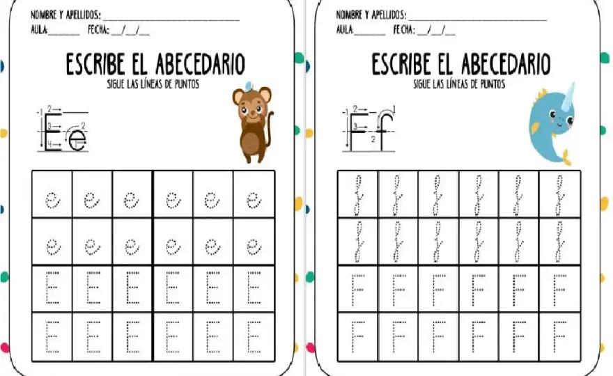 Fichas para escribir el abecedario - guía para elegirlas bien