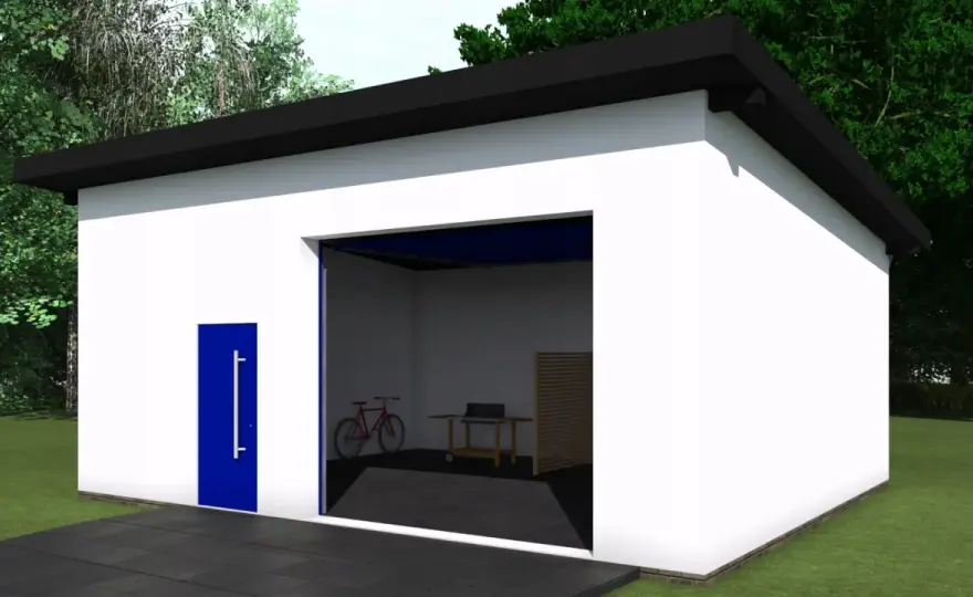 Budynek gospodarczy z dachem jednospadowym - projekt bez błędów
