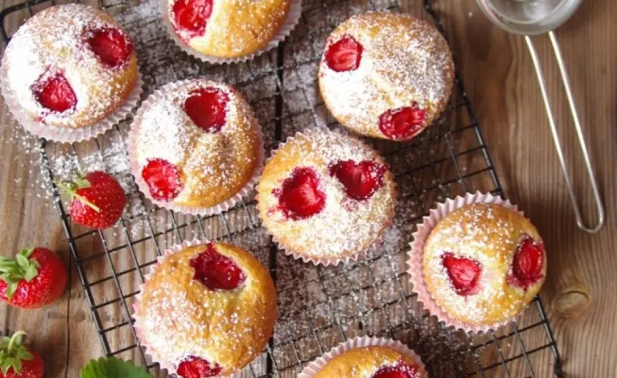 Babeczki z truskawkami - Przepis na idealne, puszyste muffinki