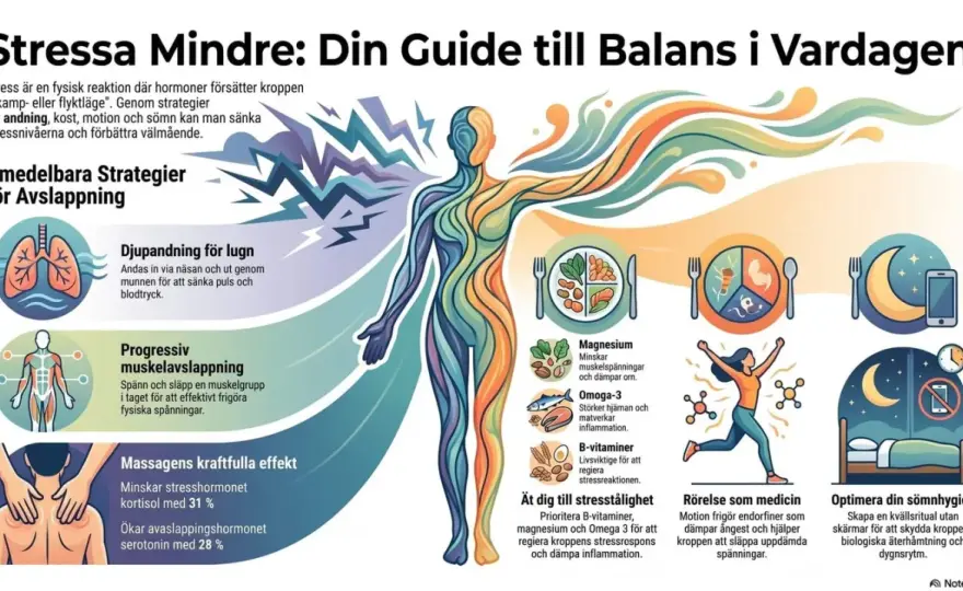 Sänk kortisol med sömn, andning och smartare vardagsvanor