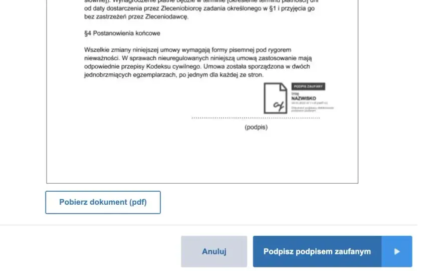 Jak podpisać dokument profilem zaufanym? Uniknij błędów!