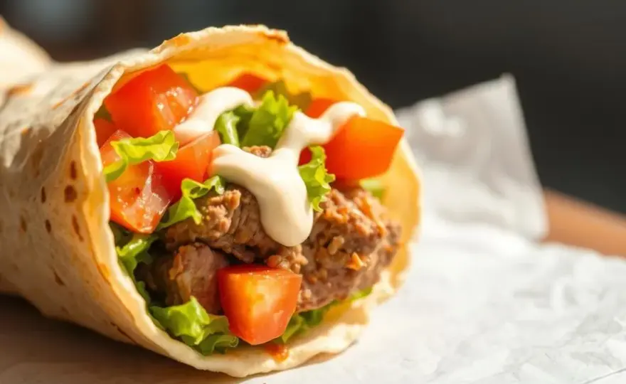 Ile waży kebab w tortilli? Kalorie, waga, wybór składników