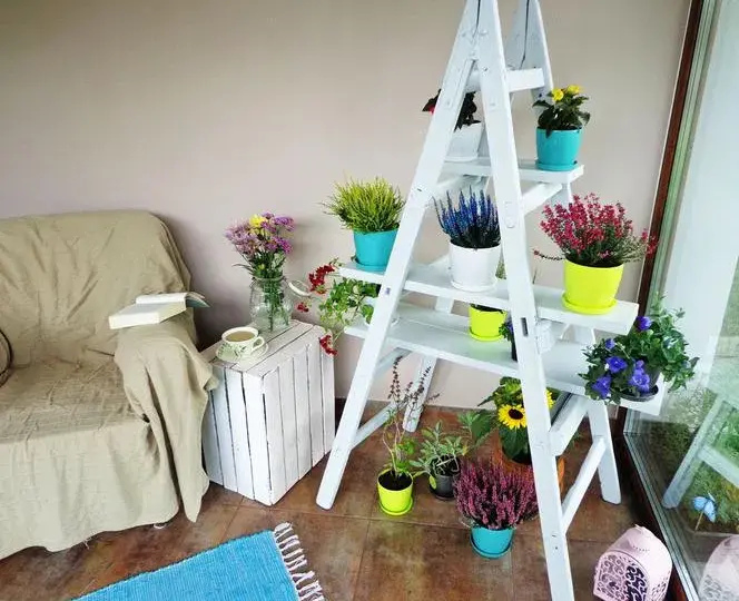 Kwietnik z drabiny DIY: Stwórz swój unikalny zielony kącik