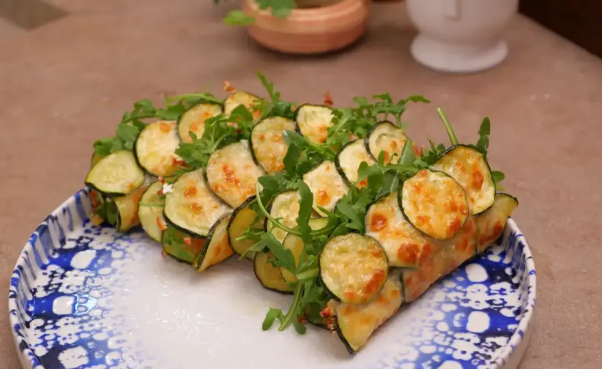 Zucchine e rucola in padella, dorate in 20 minuti