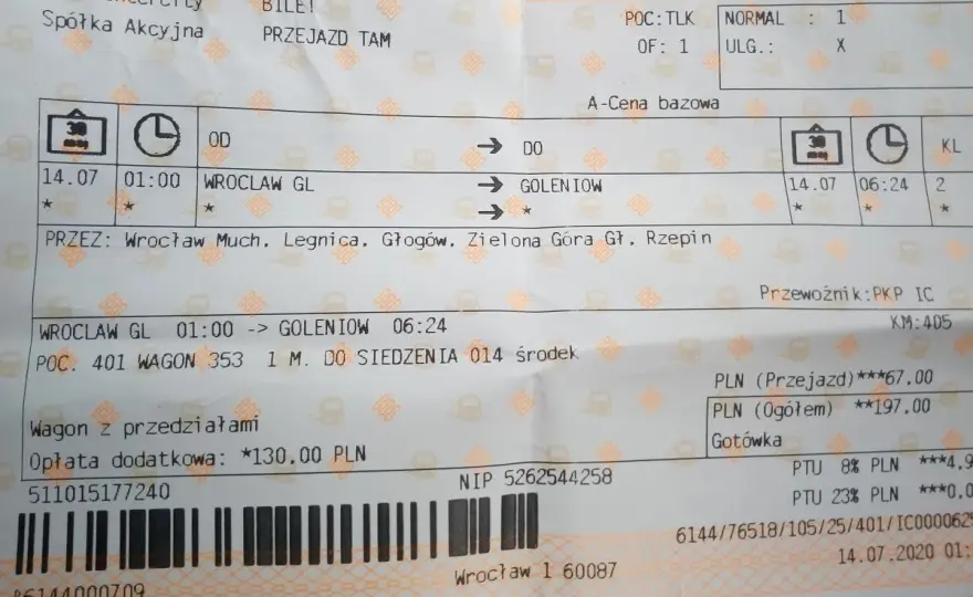 Bilet w pociągu: Tak, ale z zasadami! Uniknij kary Pendolino