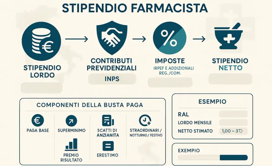 Stipendio farmacista - Come calcolare il netto e non sbagliare