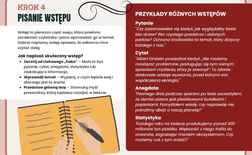 Jak zbudować dobry esej? Wstęp, argumenty i puenta