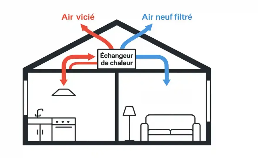 VMC double flux en rénovation - quand vaut-elle le coup ?