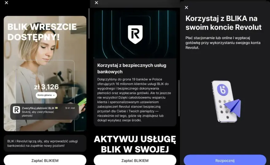 Revolut jako konto do płatności - limity, opłaty i BLIK