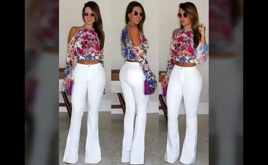 Domina el estilo: claves para lucir tus pantalones campana blancos con elegancia.