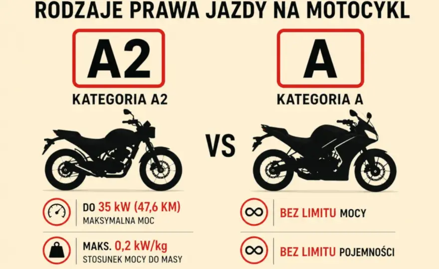 Prawko na motor - A1, A2 czy A? Wymagania i koszty