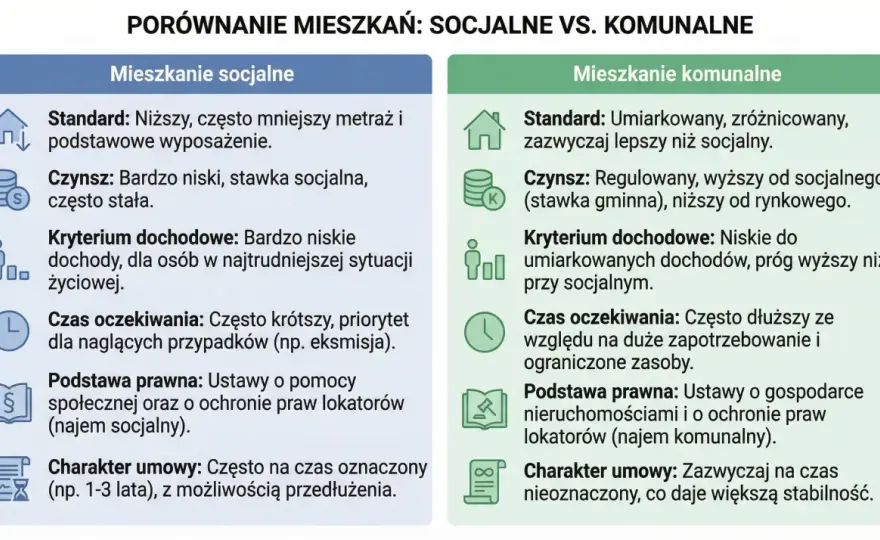 Mieszkanie komunalne - Warunki, zasady, wykup. Czy dla Ciebie?